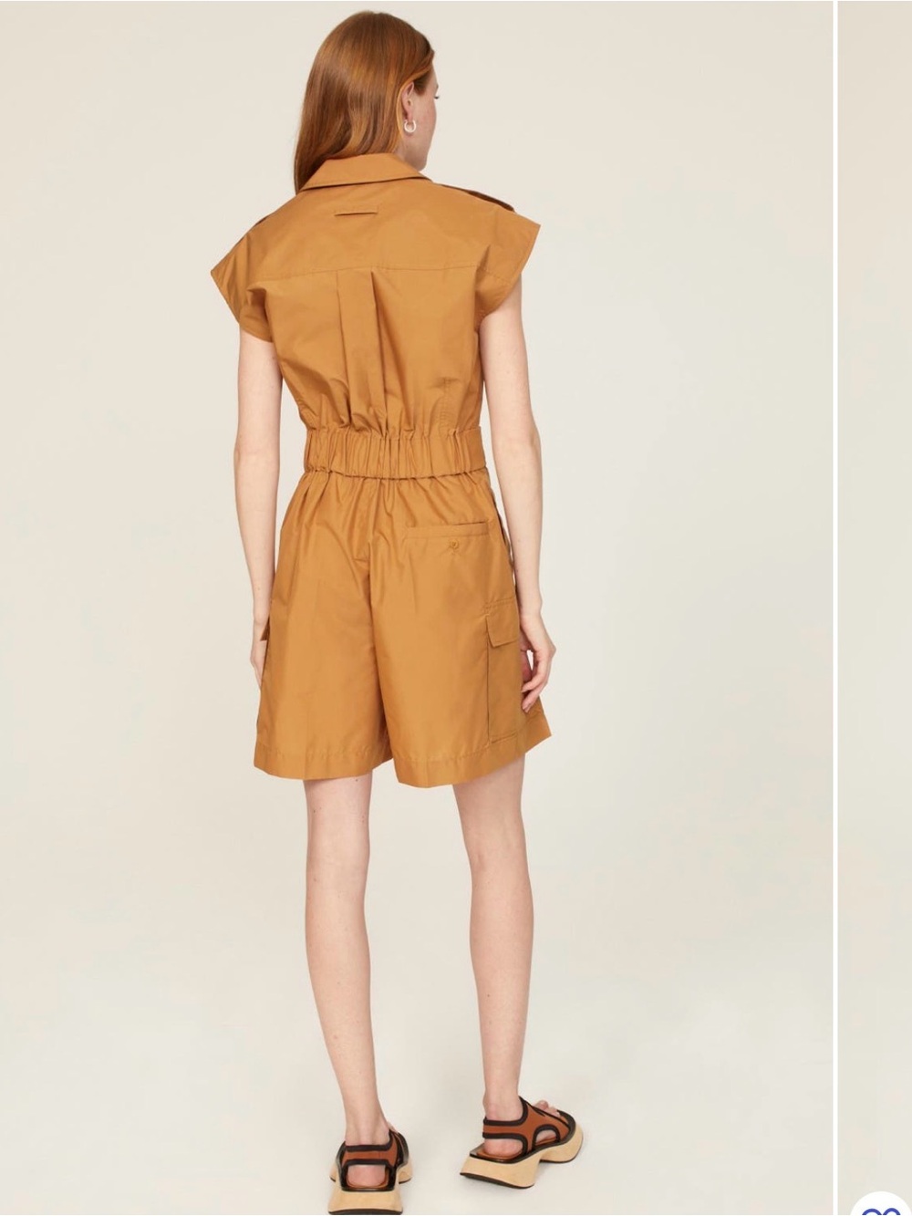 3.1 Phillip Lim Camel Utility Belted Cargo Romper size 4 - Picture 4 of 6